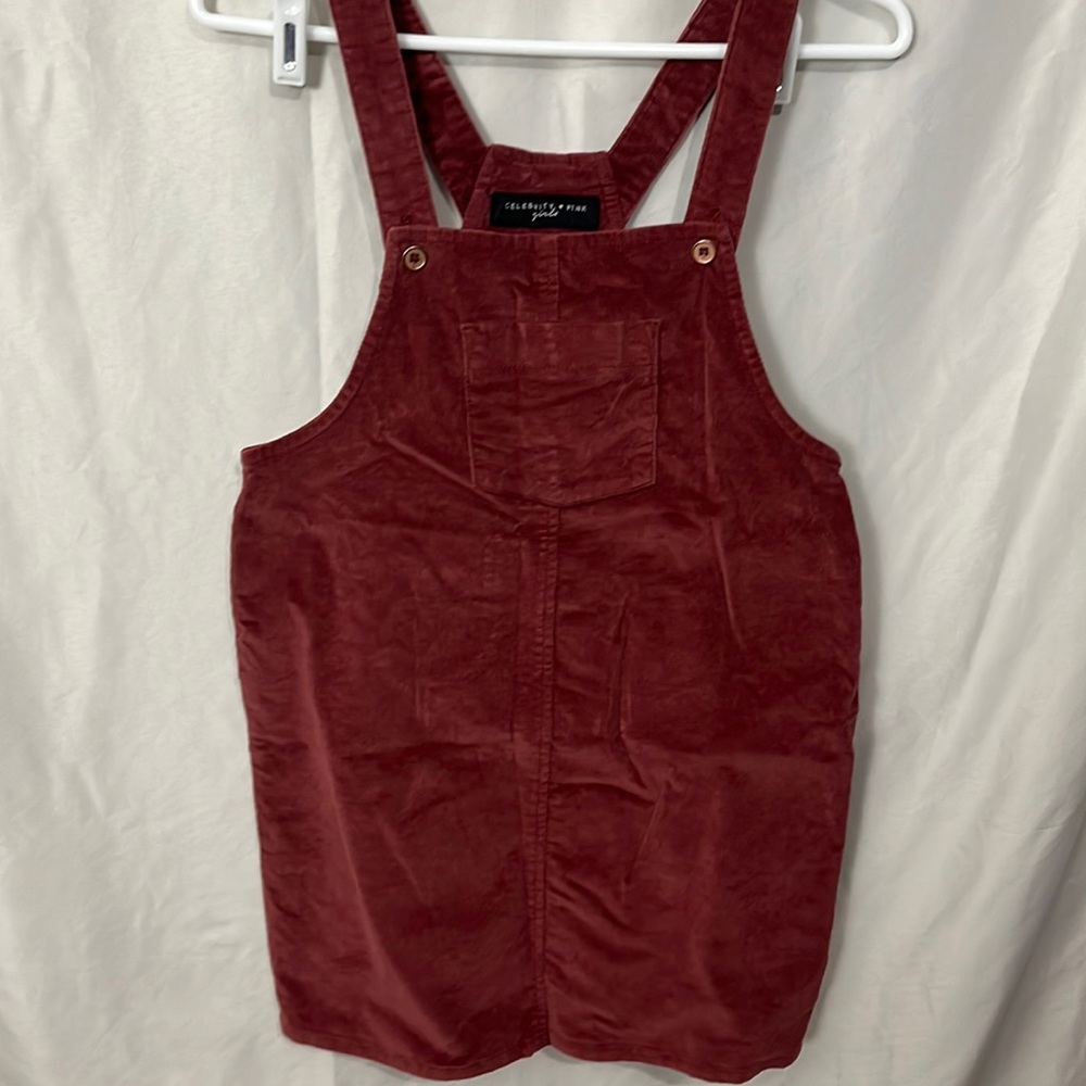 Girls corduroy romper skirt